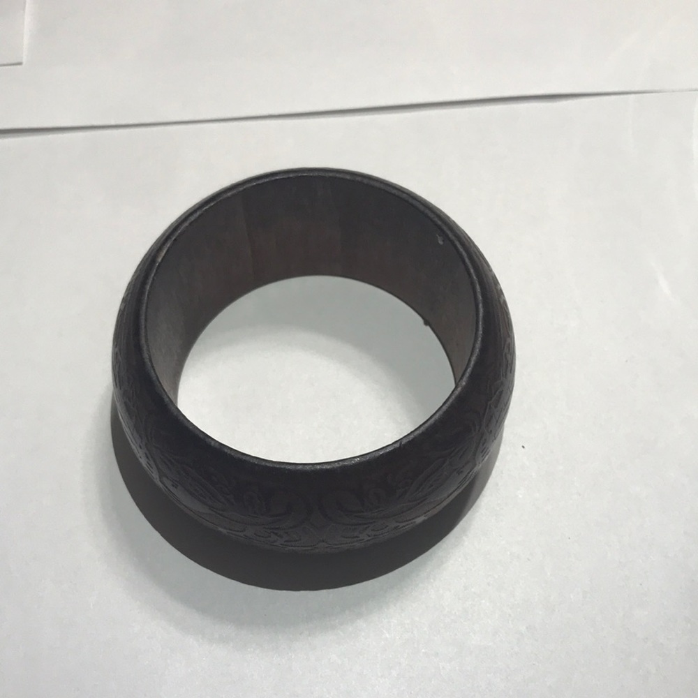 Engraved wooden bracelet